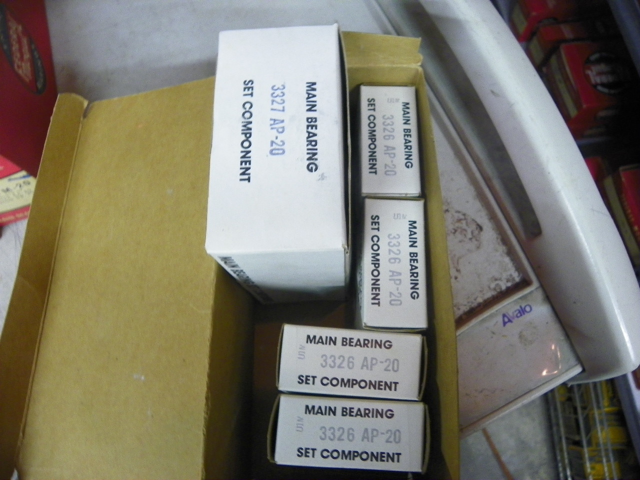 Federal Mogul 4921M-20 .020 undersize main bearing set for John Deere 4-cylinder 202 219 270 276 engine restoration.