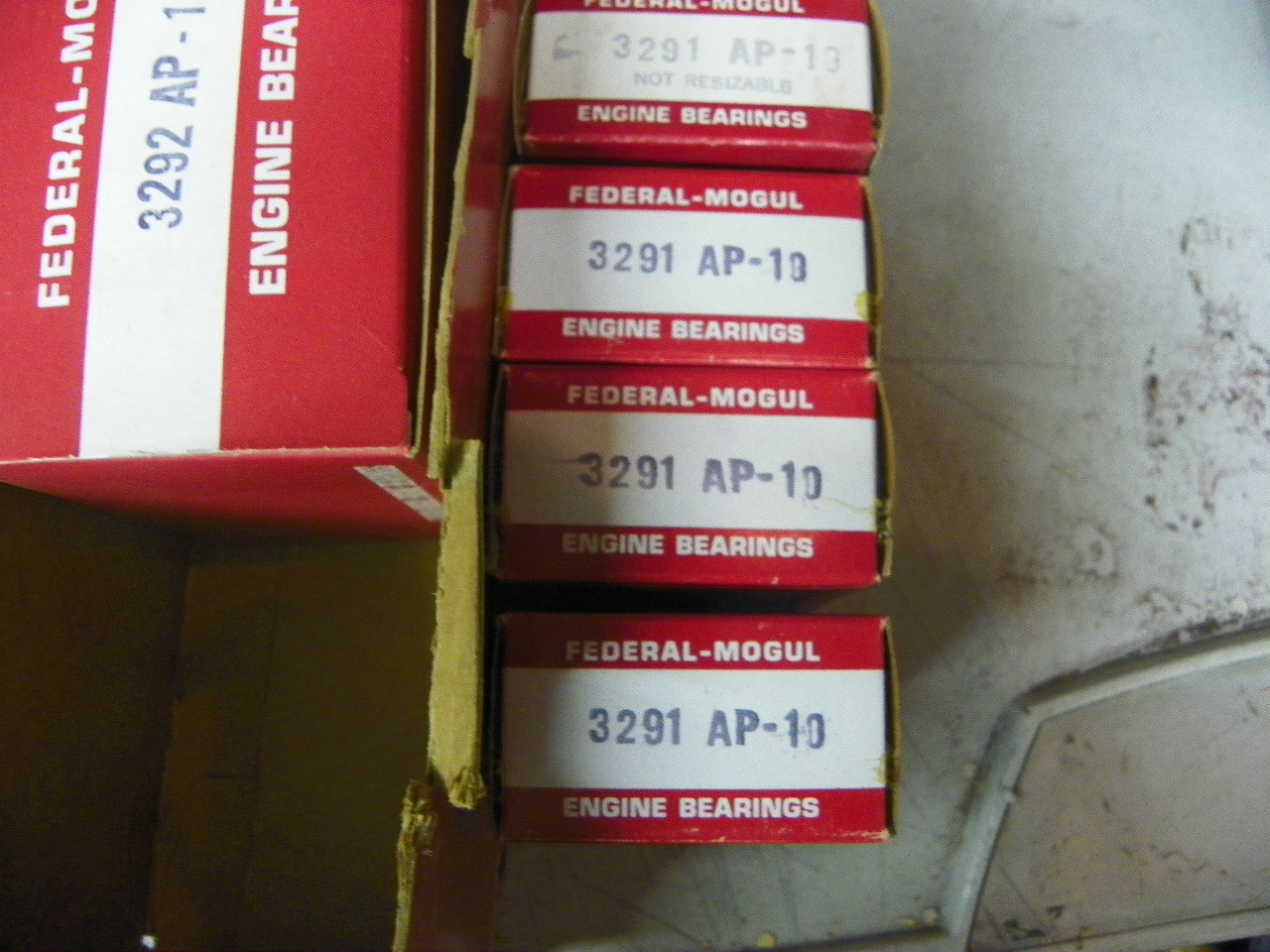 Federal Mogul 4929M-10 .010 undersize main bearing set for 1965-1982 Chevrolet Big Block V8 restoration.