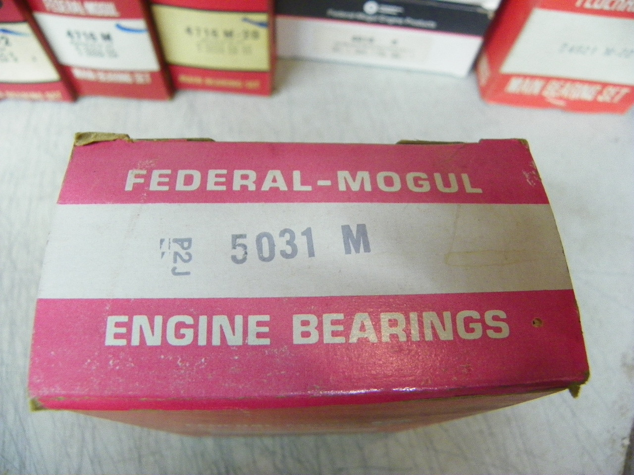 Federal Mogul 5031M .015 oversize housing bore main bearing set for 1971-1974 Ford 2.0L L4 122ci restoration.