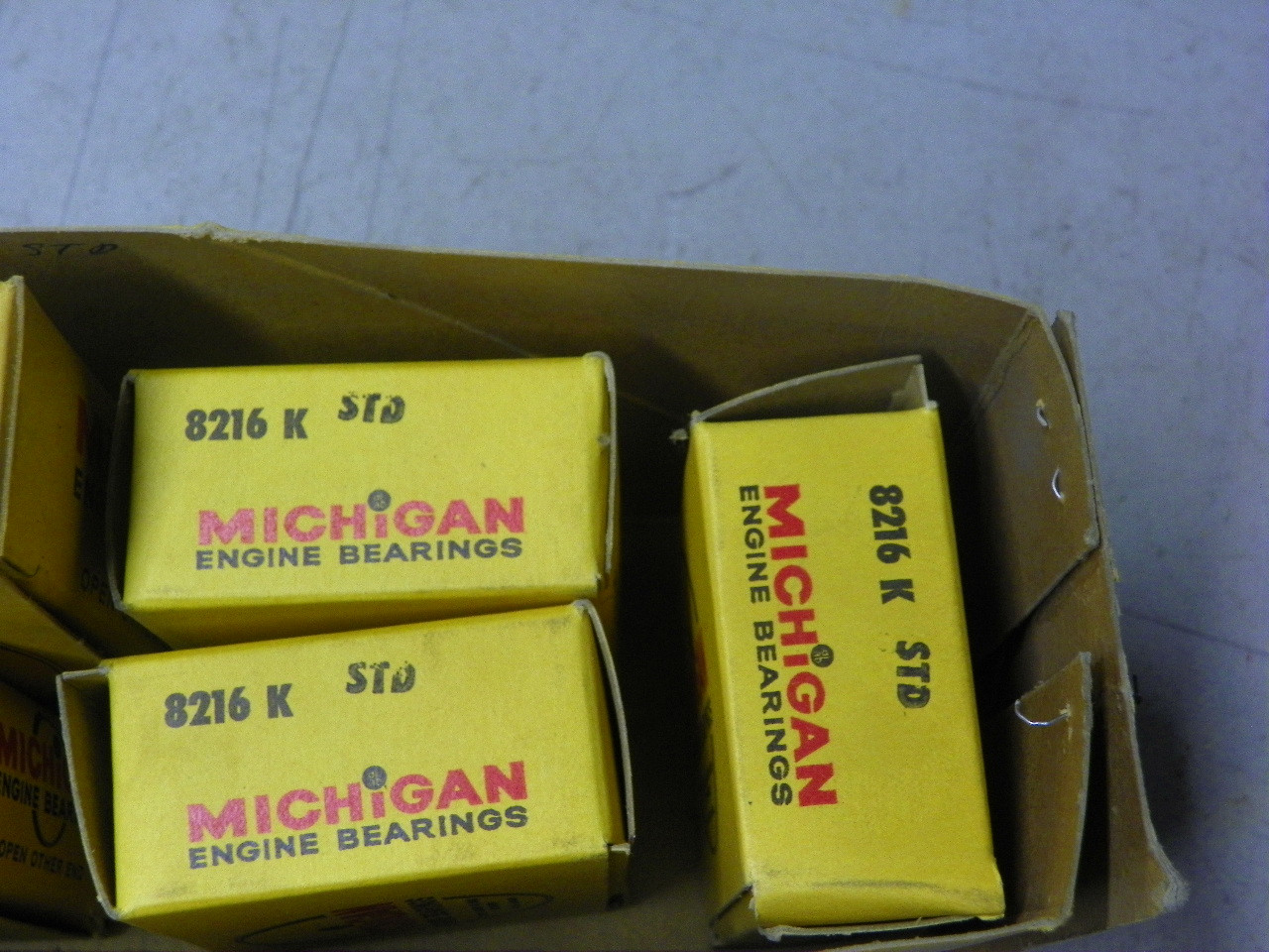 Michigan 1431 K Main Bearing Set Standard Size NOS Restoration