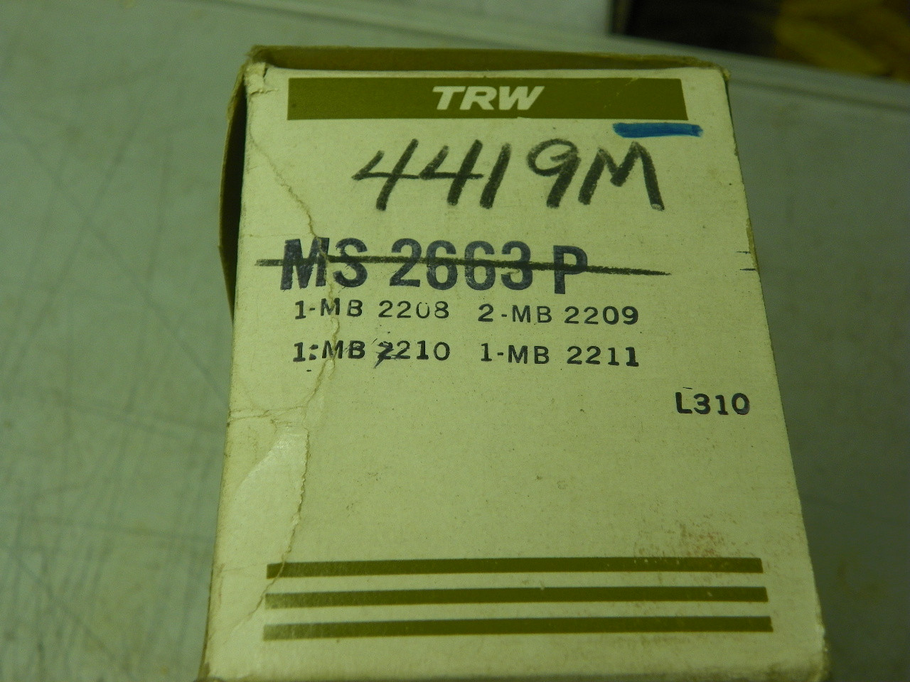TRW MS2663P STD Standard Main Bearing Set for 1963-1965 Cadillac 390 429 V8 Engine restoration.
