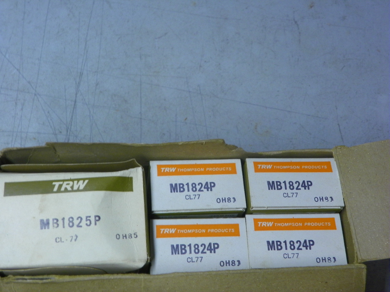 TRW MS2445P STD Standard Main Bearing Set for 1958-1963 Ford Mercury Edsel 332 352 390 V8 restoration.