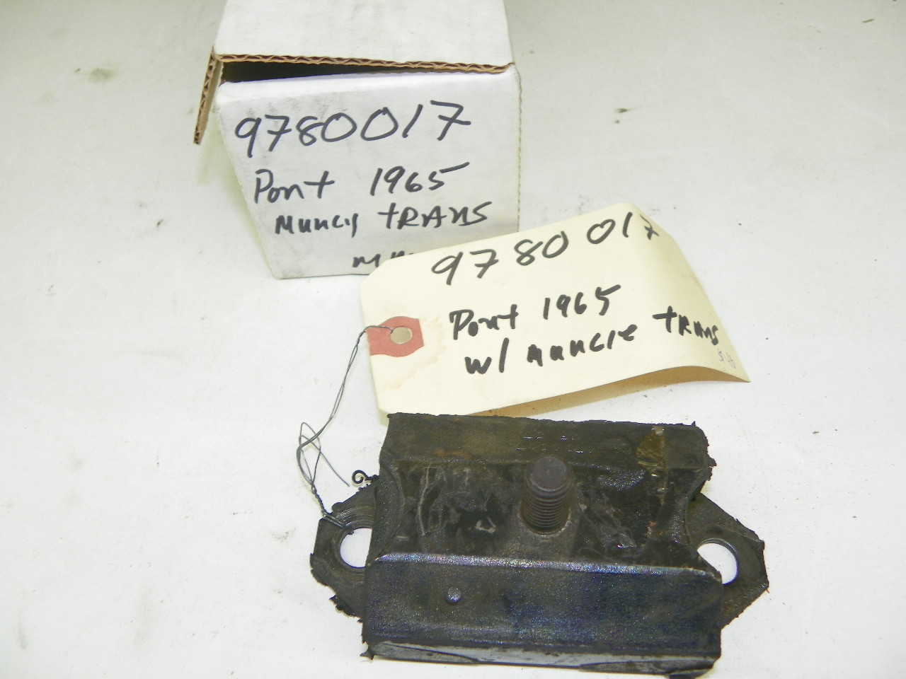 OEM 9780017 Transmission Mount for 1965 Pontiac with Muncie manual transmission restoration.