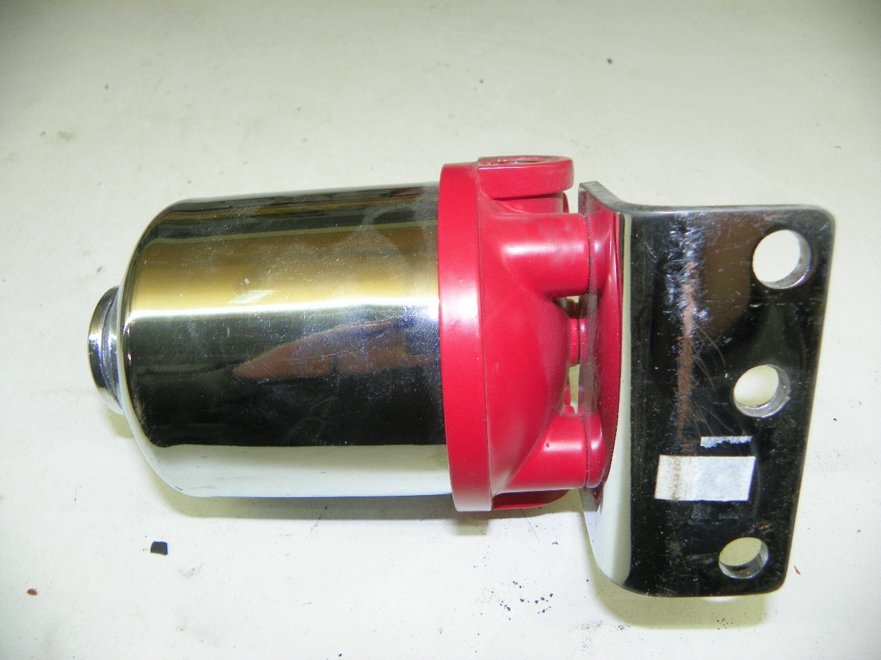 Vintage NOS Buffalo Kralinator K-15X-A Oil Filter Kit with chrome housing for 1940s Nash