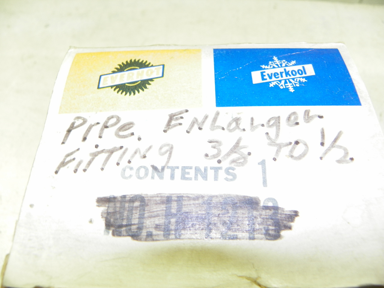 Pair of Vintage Everhot Everkool Pipe Enlarger Fittings 3/8 to 1/2 inch (Brass and Steel)