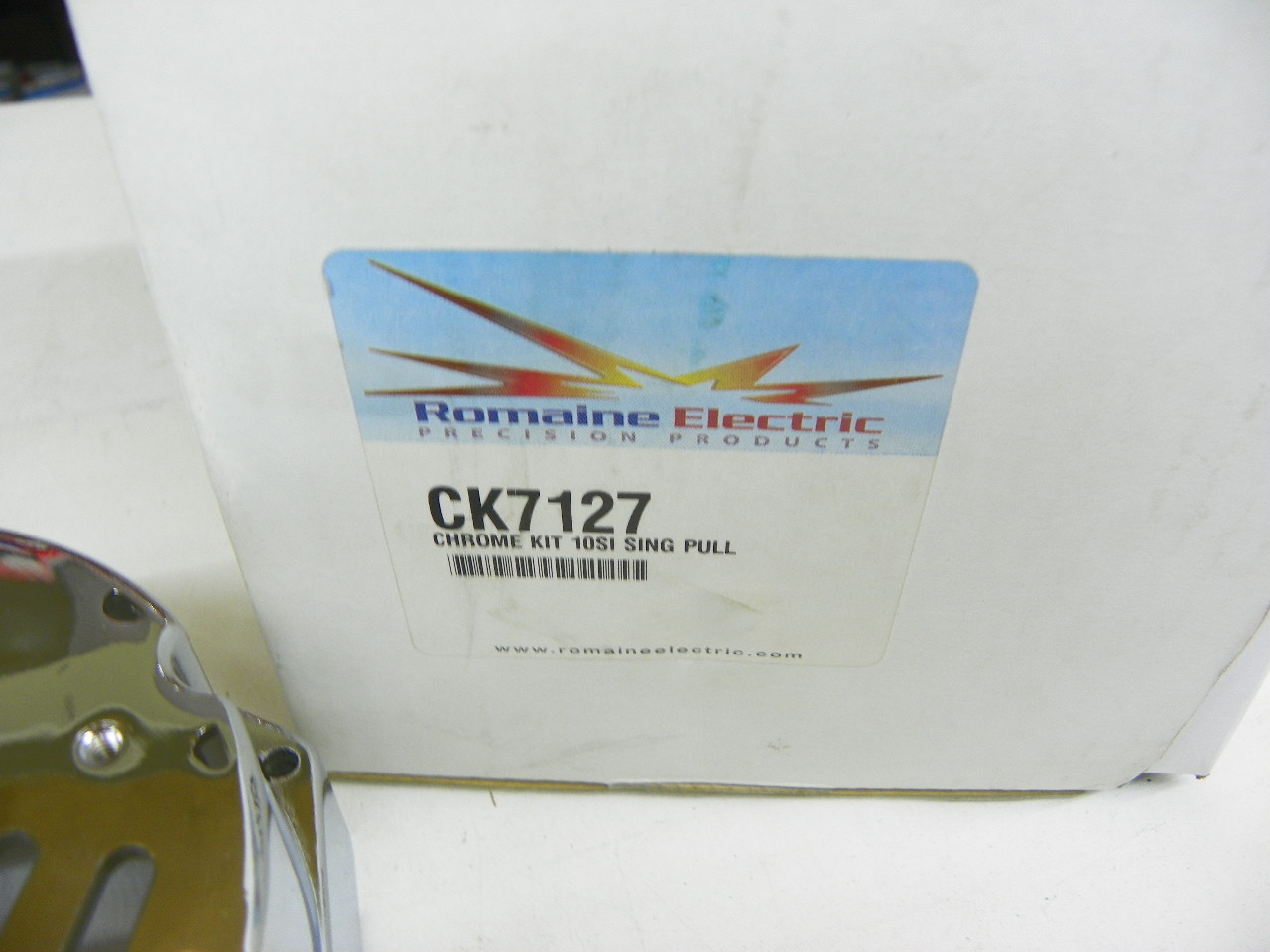 NOS Romaine Electric CK7127 Chrome Alternator Dress Up Kit for GM Delco 10SI series