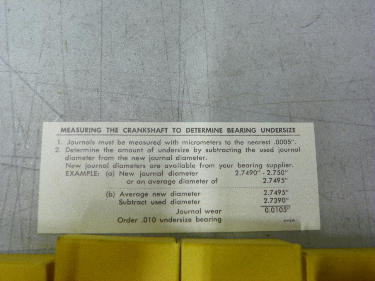 Wards Riverside 61-32 Main Bearing Set for Vintage Engine Restoration