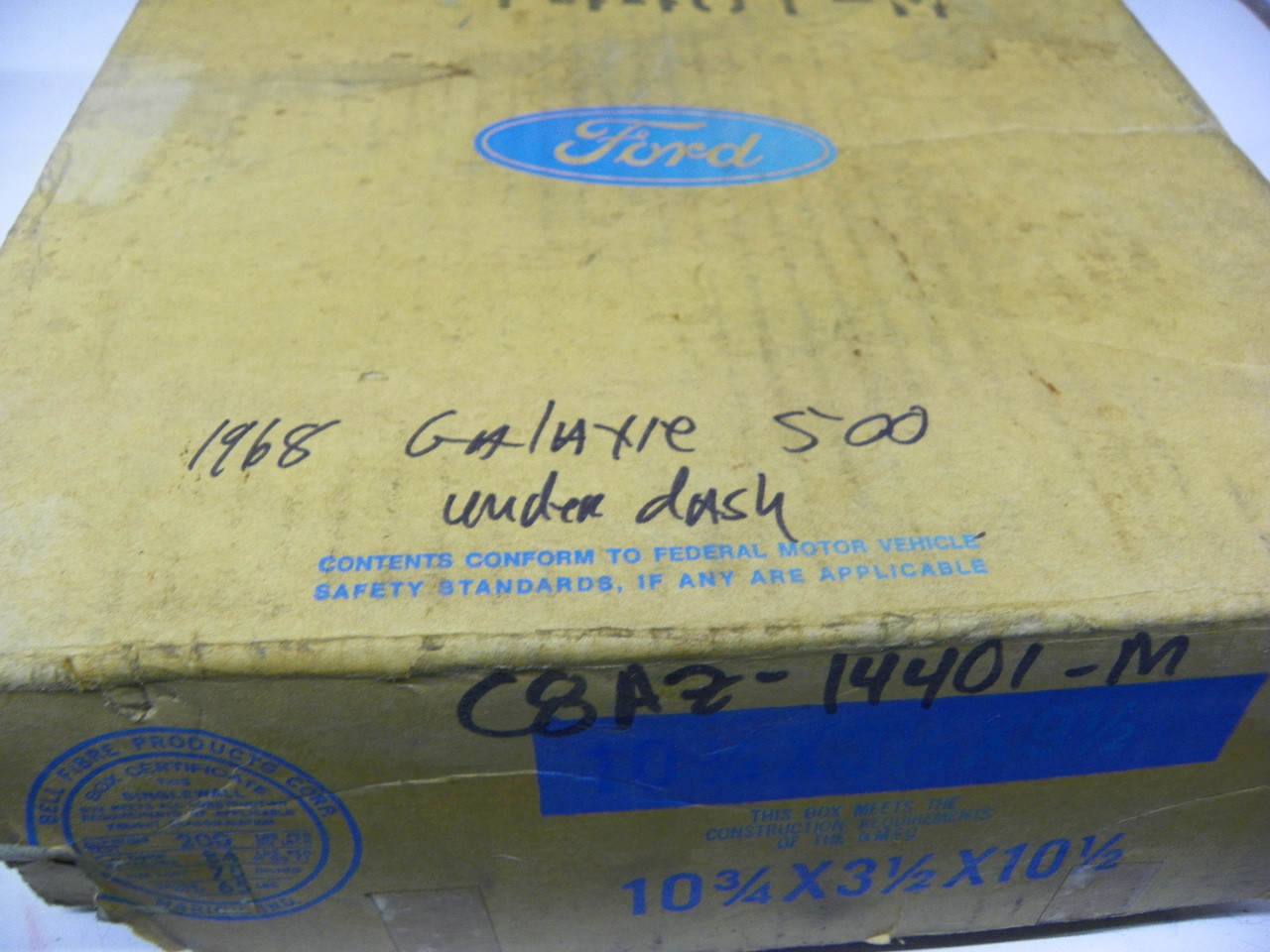 Ford C8AZ-14401-M Main Under Dash Wiring Harness for 1968 Galaxie restoration