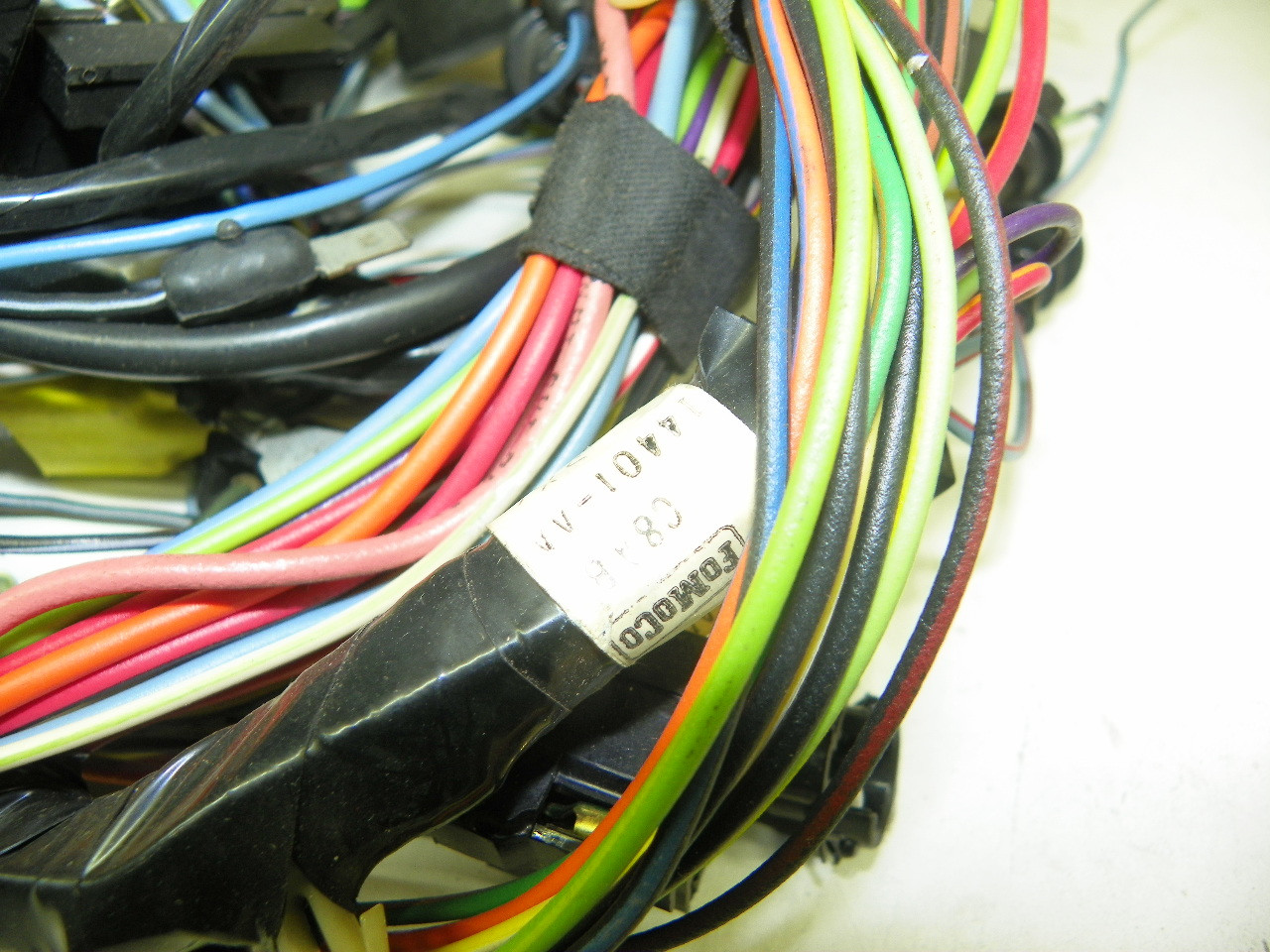 Ford C8AZ-14401-M Main Under Dash Wiring Harness for 1968 Galaxie restoration