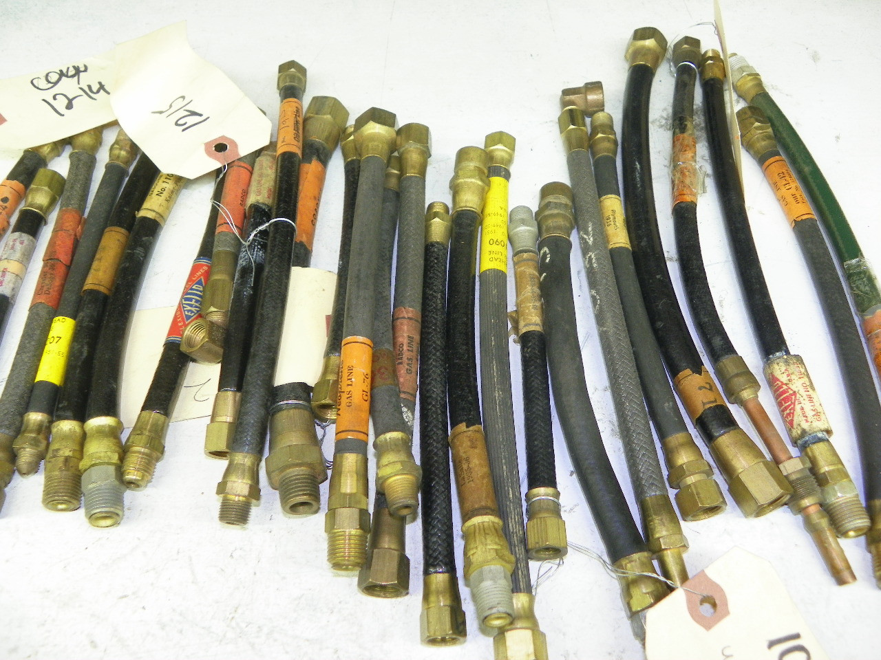 Large Lot Assortment of Vintage NOS Flexible Fuel Lines Gas Hoses
