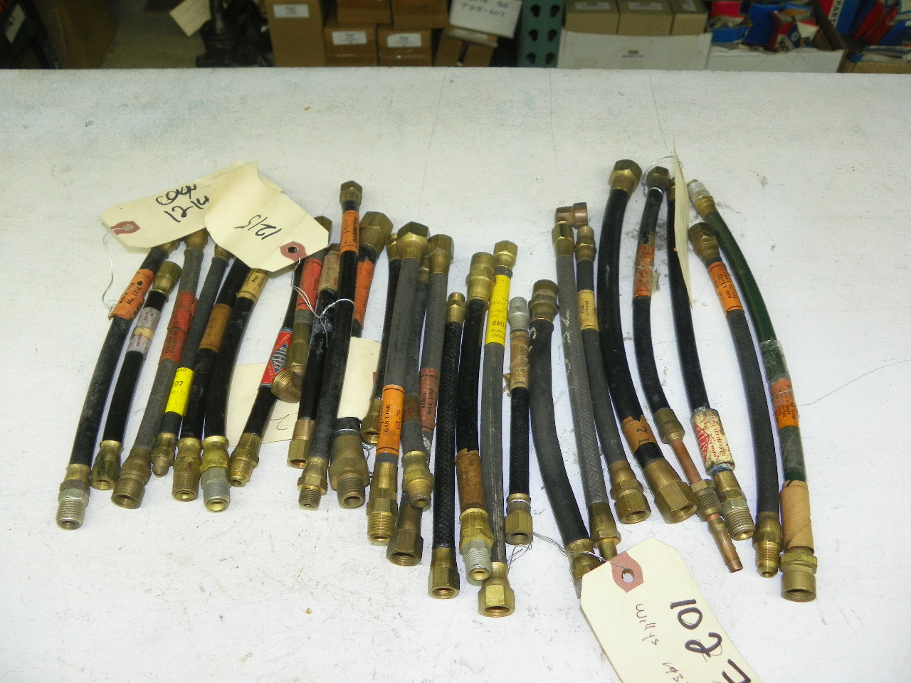 Large Lot Assortment of Vintage NOS Flexible Fuel Lines Gas Hoses