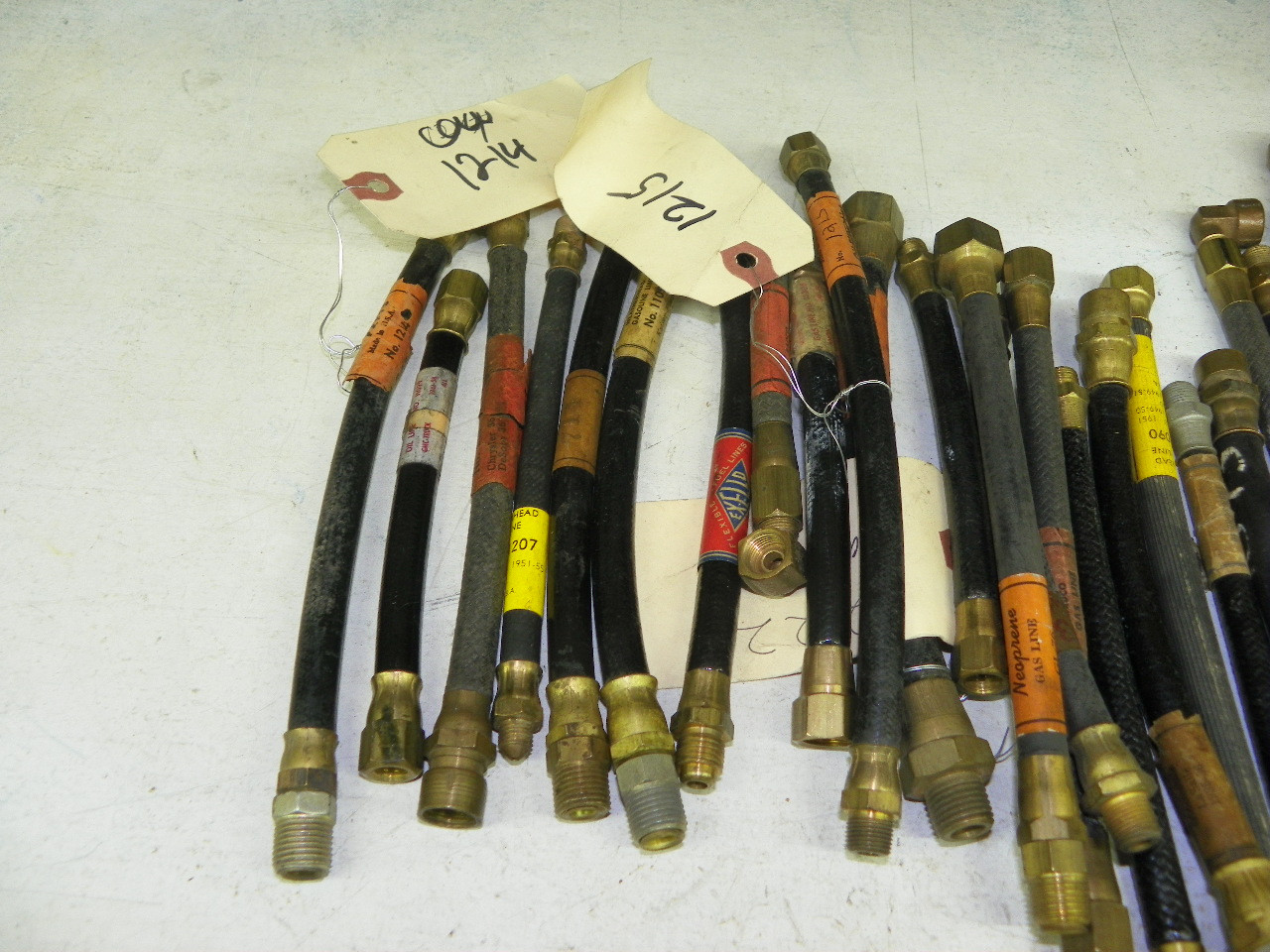Large Lot Assortment of Vintage NOS Flexible Fuel Lines Gas Hoses