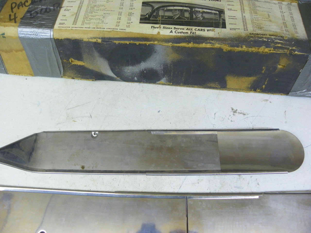 Styleking C-15 Adjustable Door Visors for 1941-1950 Packard 4-Door Sedan restoration. - Image 12