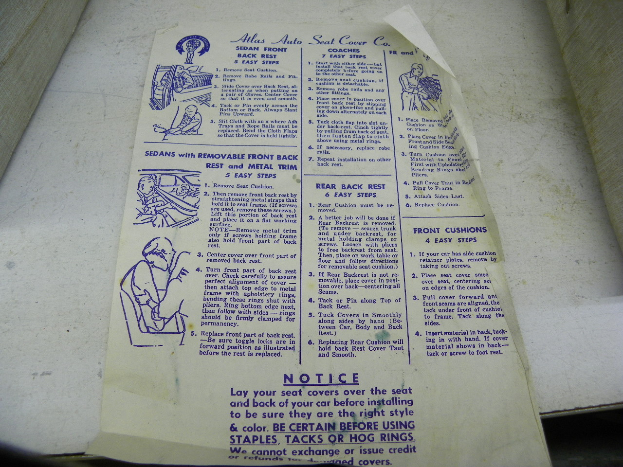 Jet GR 014 Seat Covers for 1957-1959 Ford restoration. - Image 5