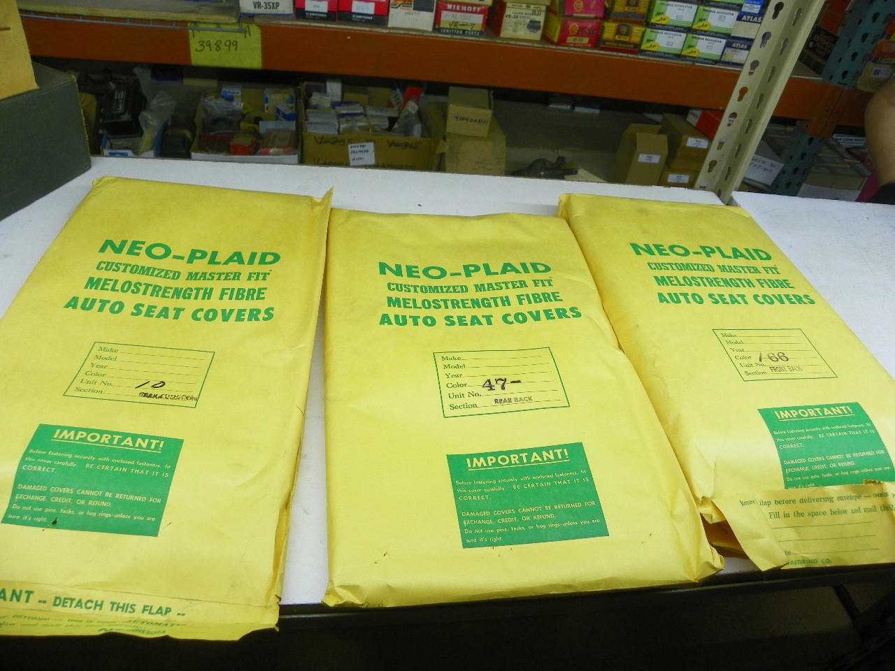 After-Fit NEO-PLAID Seat Cover Set for 1956 Dodge Lancer Tudor restoration. - Image 3