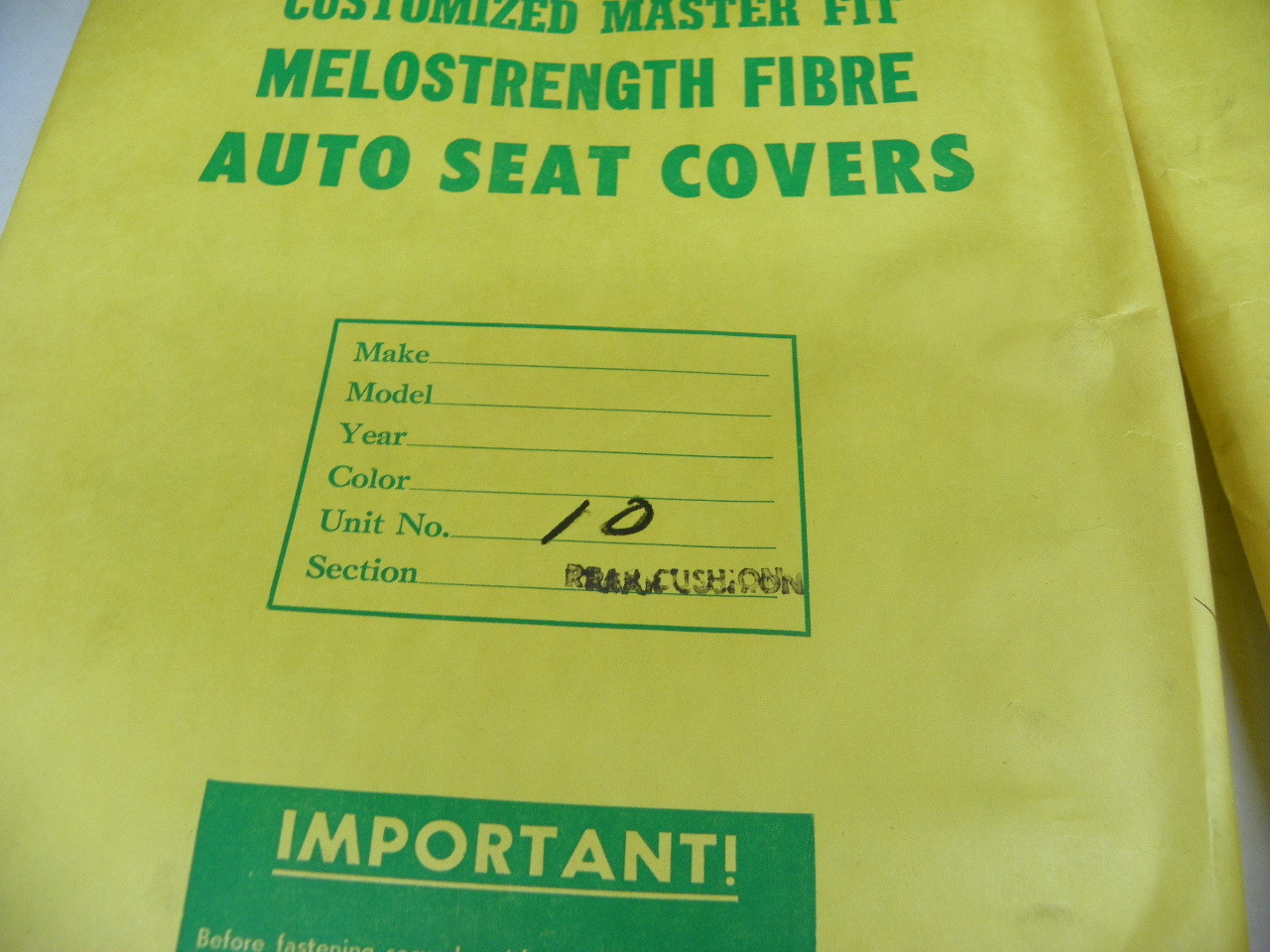 After-Fit NEO-PLAID Seat Cover Set for 1956 Dodge Lancer Tudor restoration. - Image 4