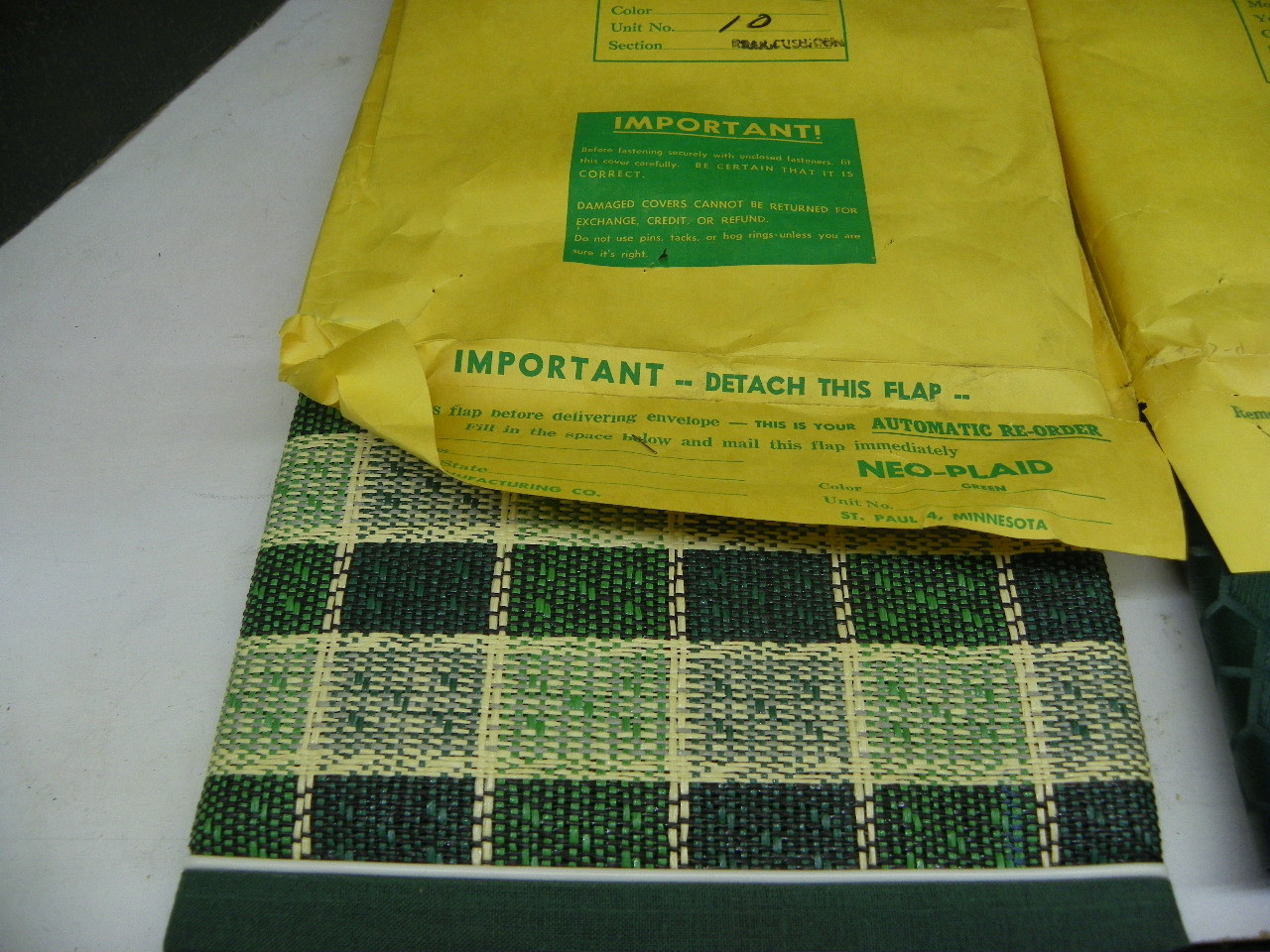 After-Fit NEO-PLAID Seat Cover Set for 1956 Dodge Lancer Tudor restoration. - Image 7