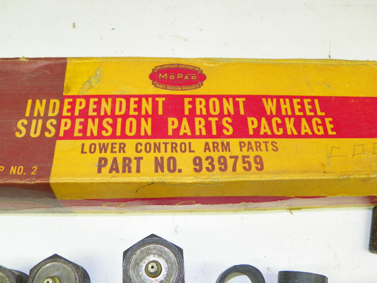 Mopar 939759 Lower Control Arm Kit for 1938-39 Chrysler Dodge DeSoto Plymouth restoration. - Image 2