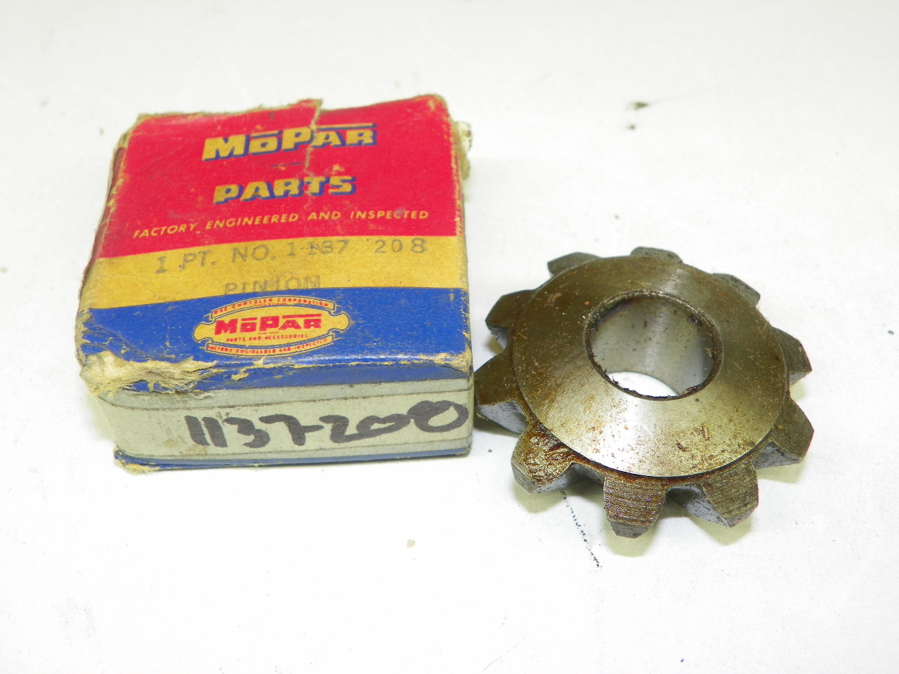 Mopar 1137208 Differential Pinion Gear for 1949-52 Chrysler Dodge Plymouth restoration. - Image 1