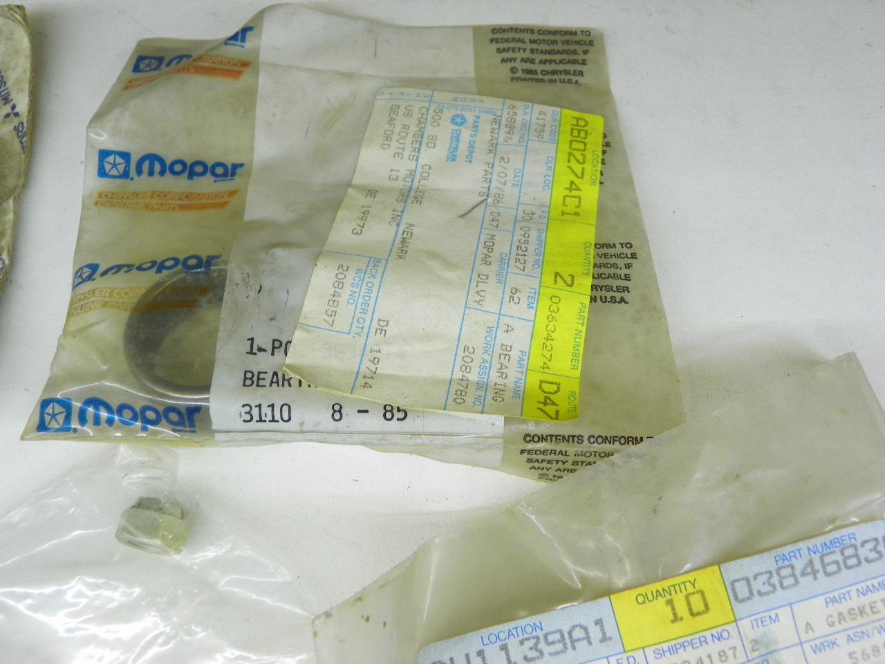 Mopar Assortment Pack for vintage Chrysler Dodge Plymouth restoration. - Image 4