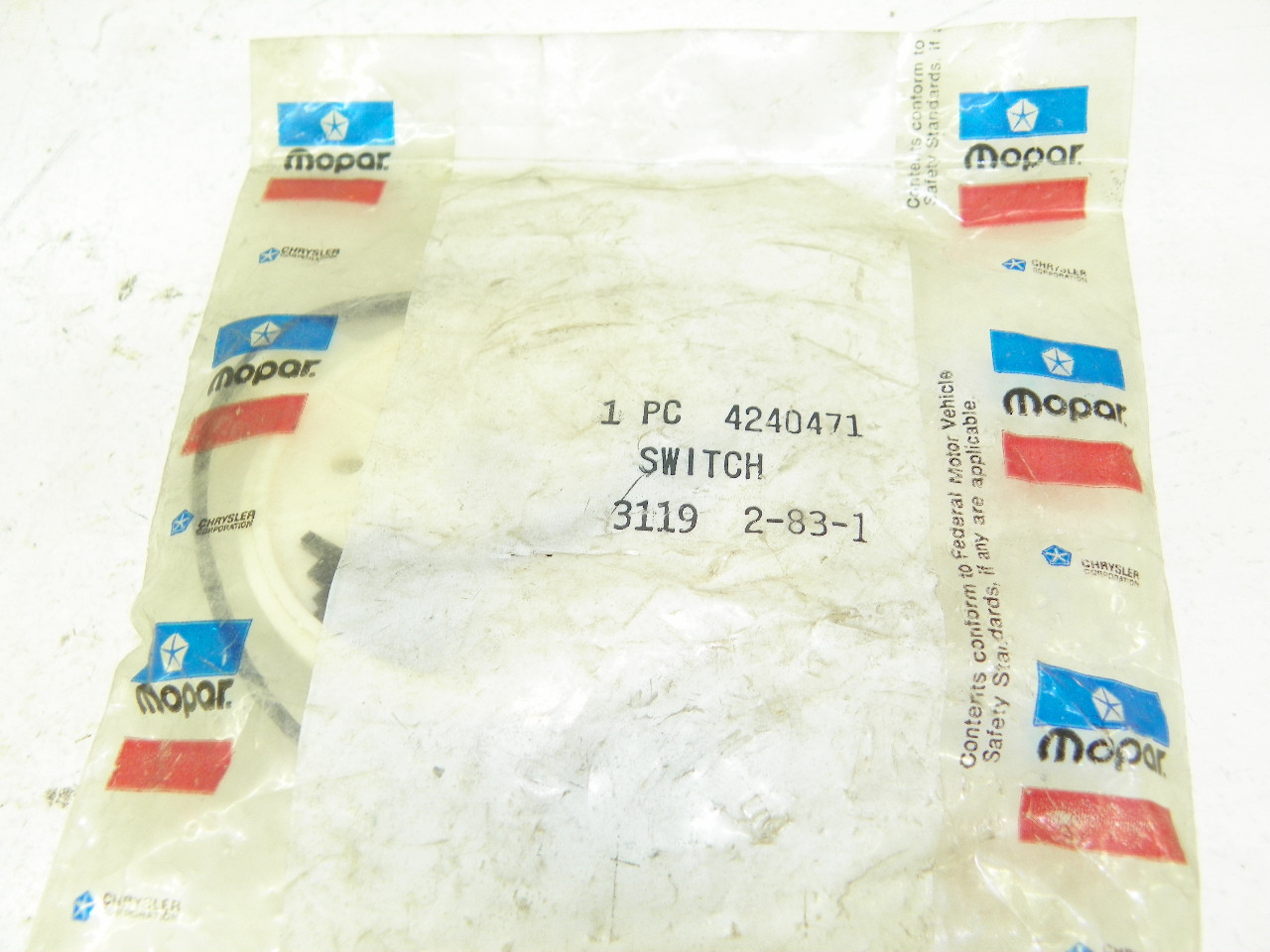 Mopar 4240471 Distributor Pick-Up Plate for Chrysler Dodge Plymouth restoration. - Image 2