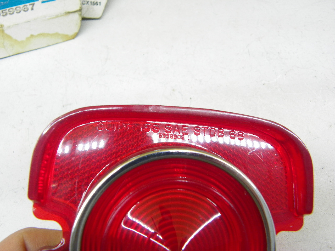 GM 5959967 Taillight Lens for 1968 Chevy Impala / Caprice / Biscayne restoration. - Image 7