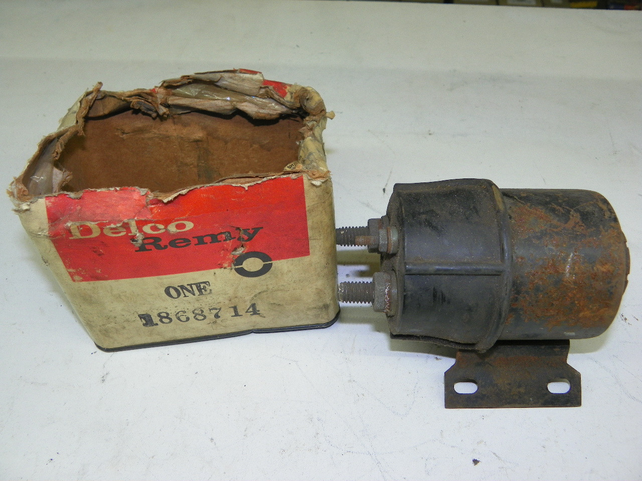 Delco Remy 1868714 Starter Solenoid for restoration. - Image 1