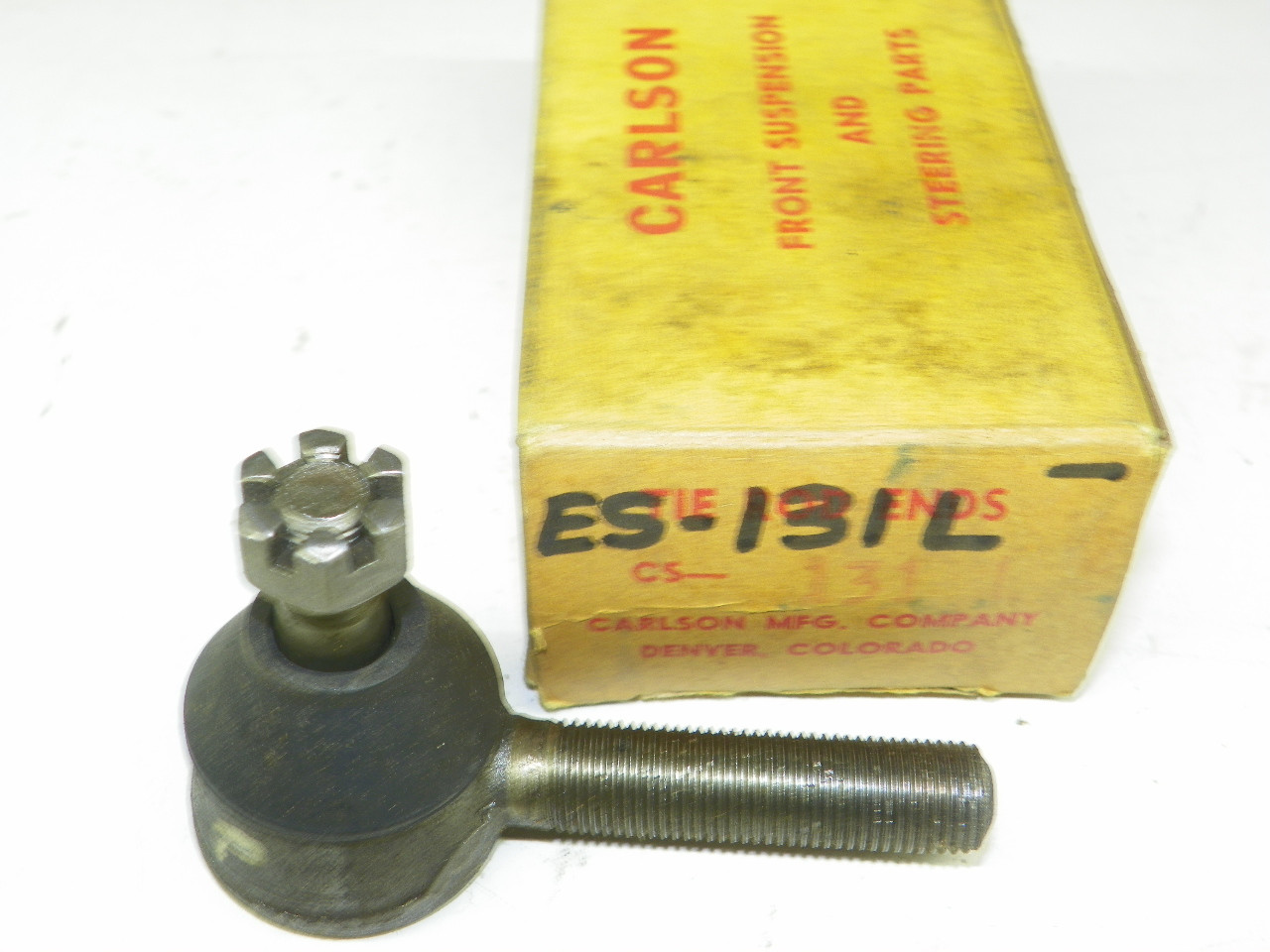 Carlson ES131L Tie Rod End for 1940-54 Chrysler DeSoto Dodge Plymouth steering restoration. - Image 1