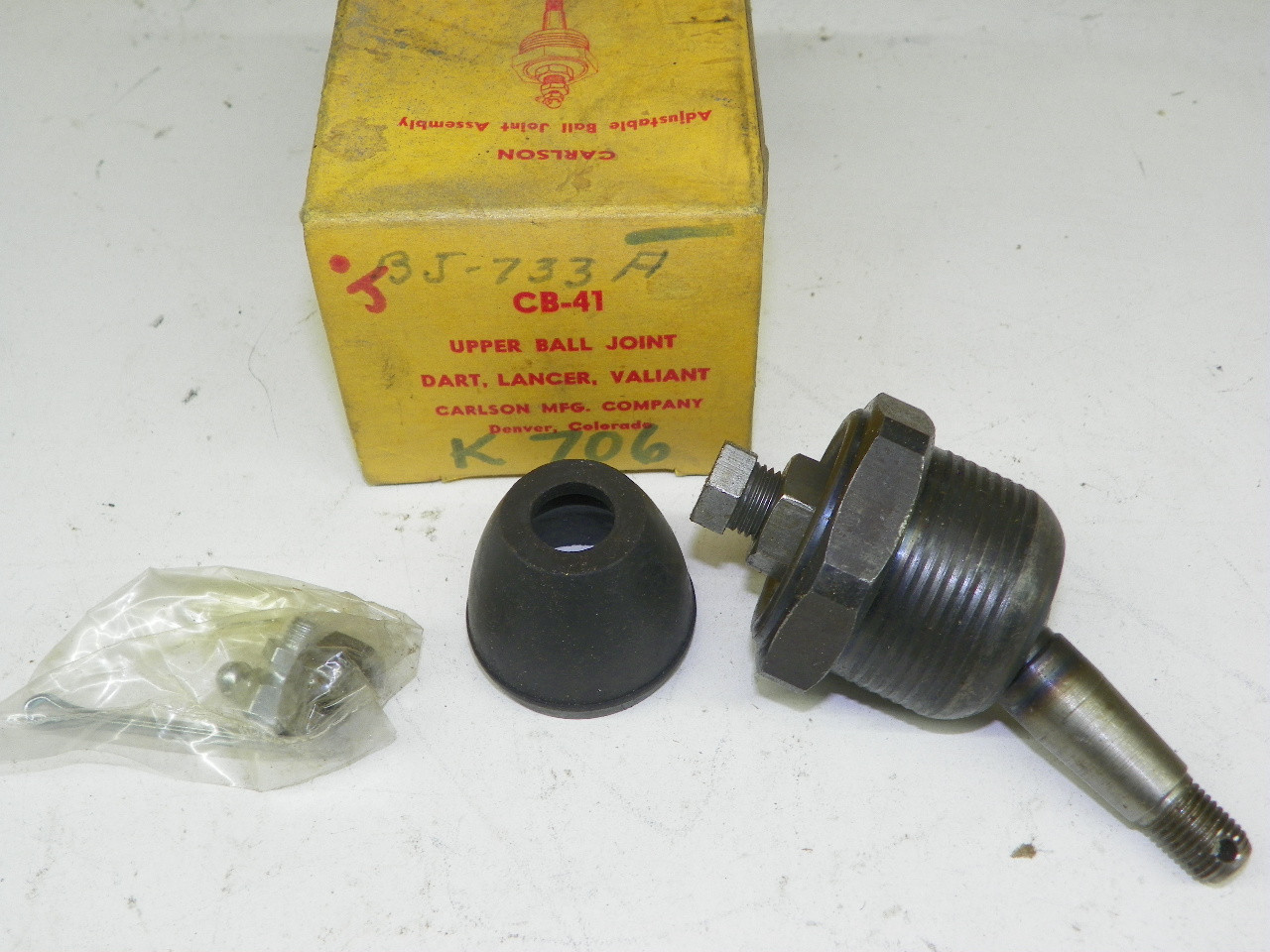 Carlson CB-41 Upper Ball Joint K-706 for 1960-1970 Plymouth Dodge Valiant Dart restoration - Image 1