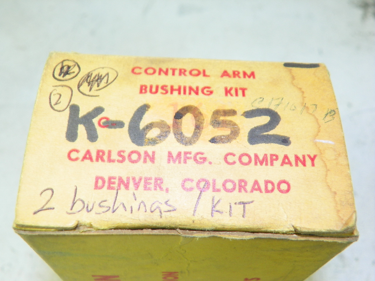 Carlson K-6052 Control Arm Bushing Kit (2 Kits / 4 Bushings) for 1965-1969 Chevrolet Corvair upper control arm restoration. - Image 3