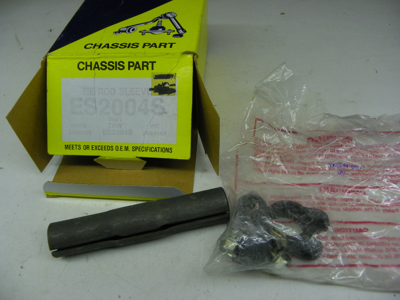 Moog ES2004S Tie Rod Sleeve for 1954-1970 Buick Cadillac Ford restoration. - Image 1