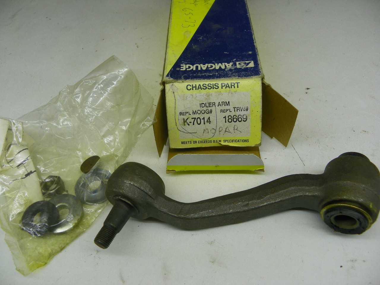 AMGAUGE K-7014 Idler Arm for 1965-1970 Chrysler Dodge Plymouth A-Body restoration. - Image 1
