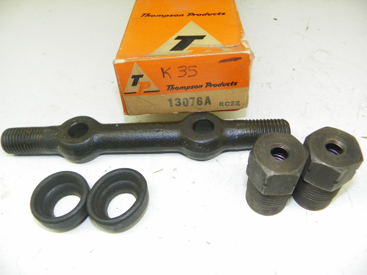 Thompson Products 13076A Tie Rod Adjusting Sleeve Kit for 1949-1955 Ford Henry J Kaiser Mercury steering restoration. - Image 1