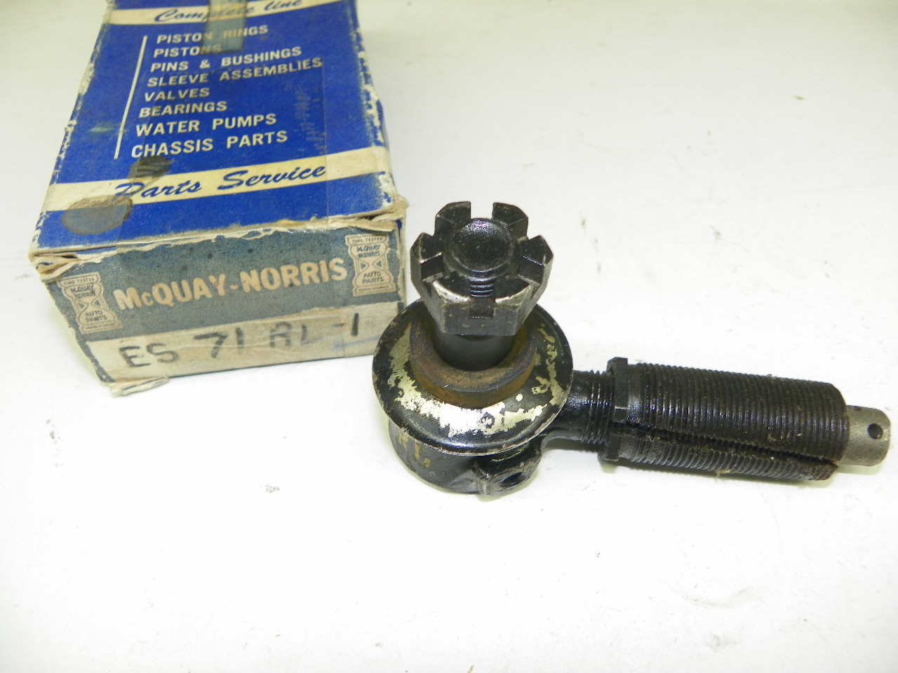 McQuay-Norris ES-71R Tie Rod End for 1938-1952 Buick Model 40 50 60 70 90 Right Outer restoration. - Image 1