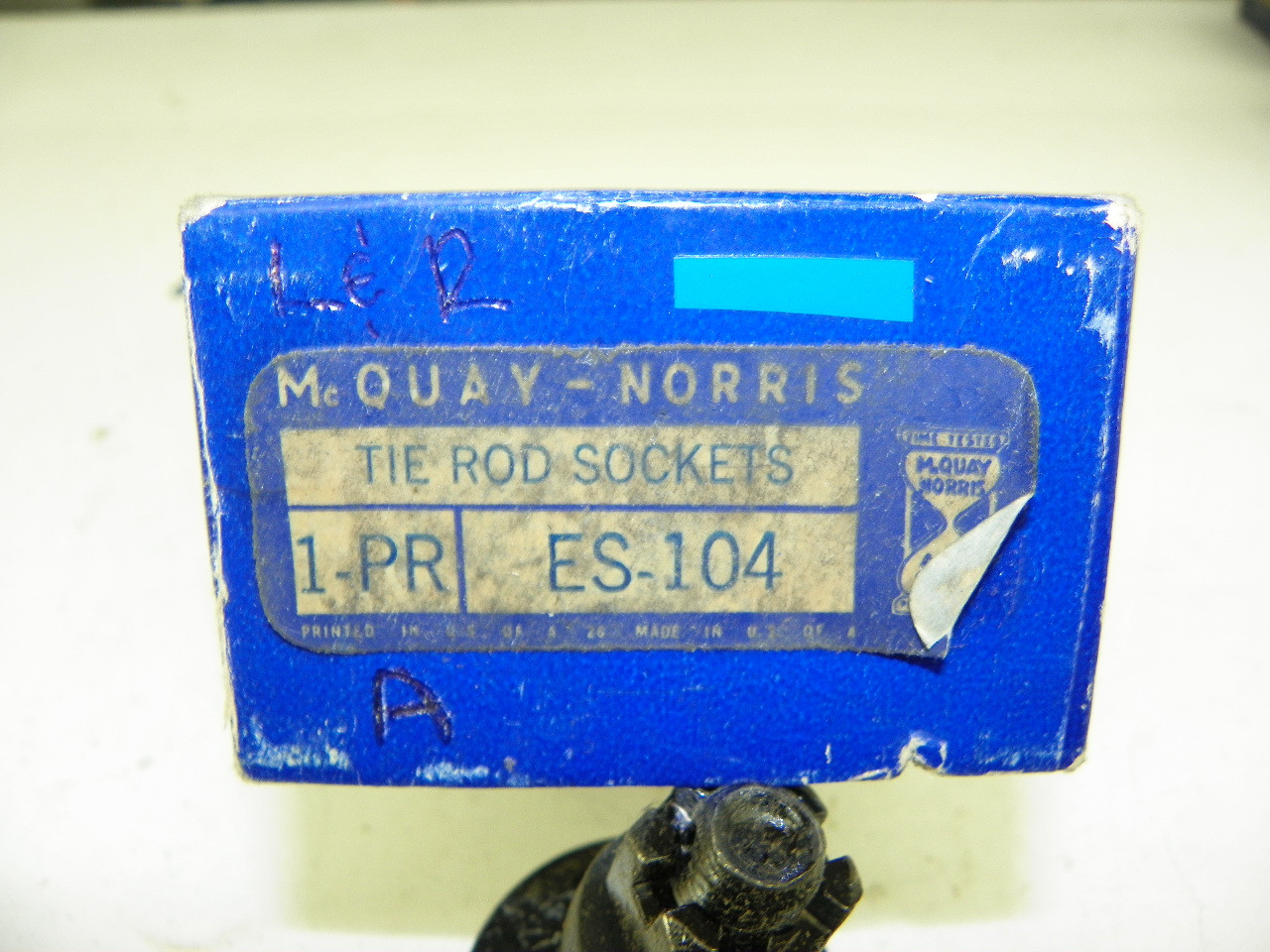 McQuay-Norris ES-104 Outer Tie Rod End Pair for 1934-1947 Nash restoration. - Image 3