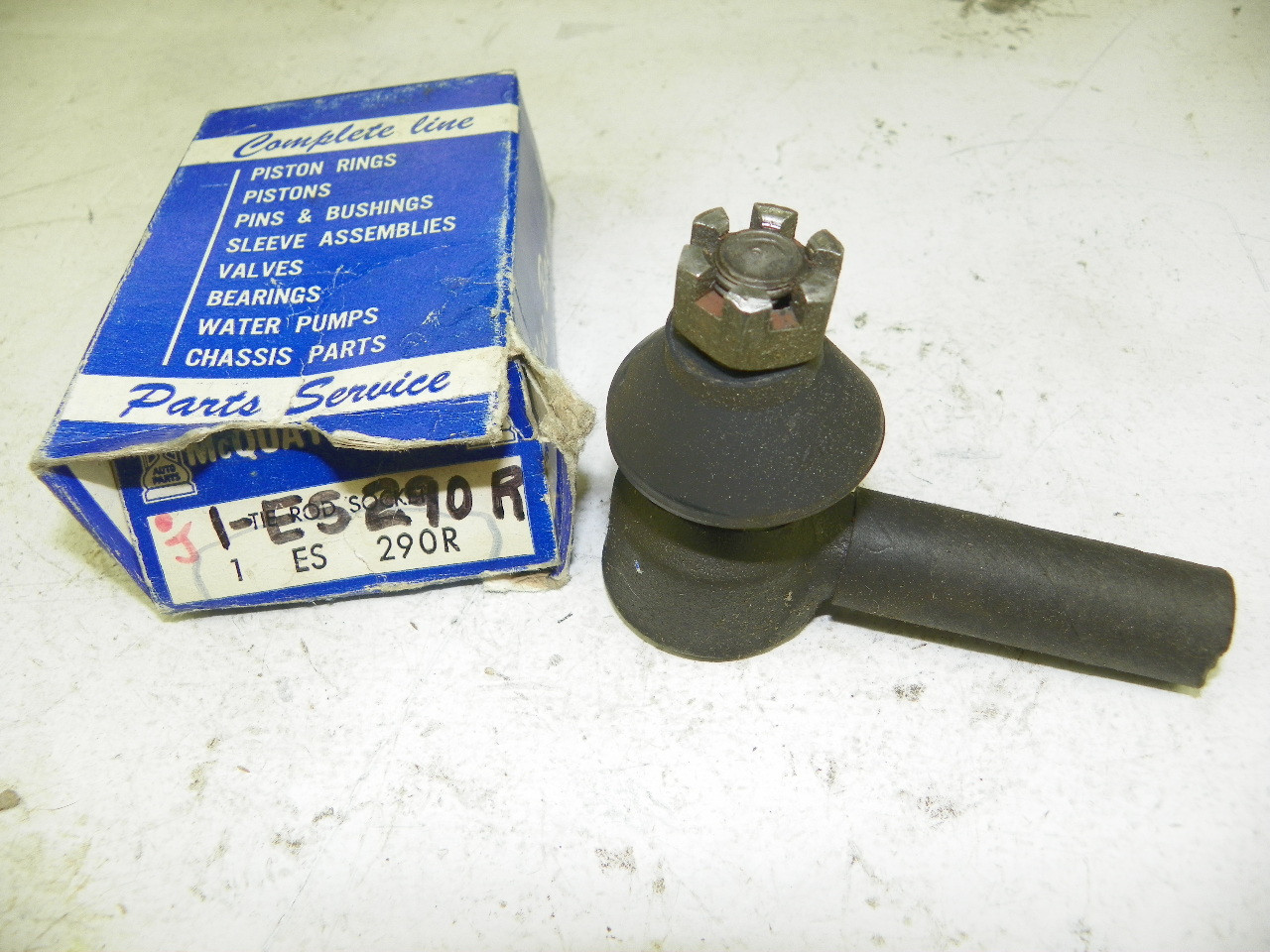 McQuay-Norris ES290R Right Outer Tie Rod End for 1939-1962 Buick Oldsmobile Pontiac restoration. - Image 1