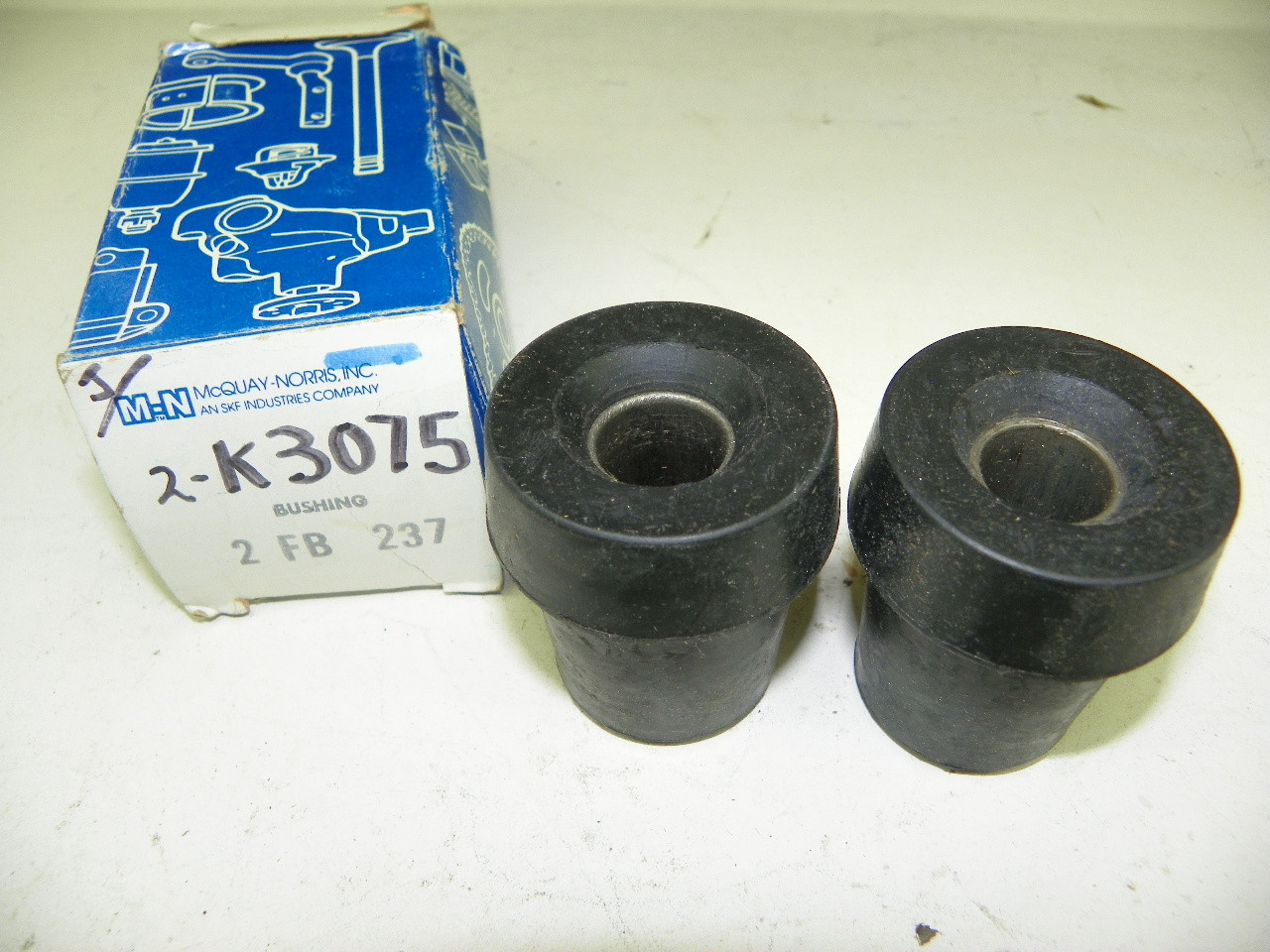 McQuay-Norris K3075 Strut Rod Bushing Set for 1967-1969 AMC Rambler restoration. - Image 1