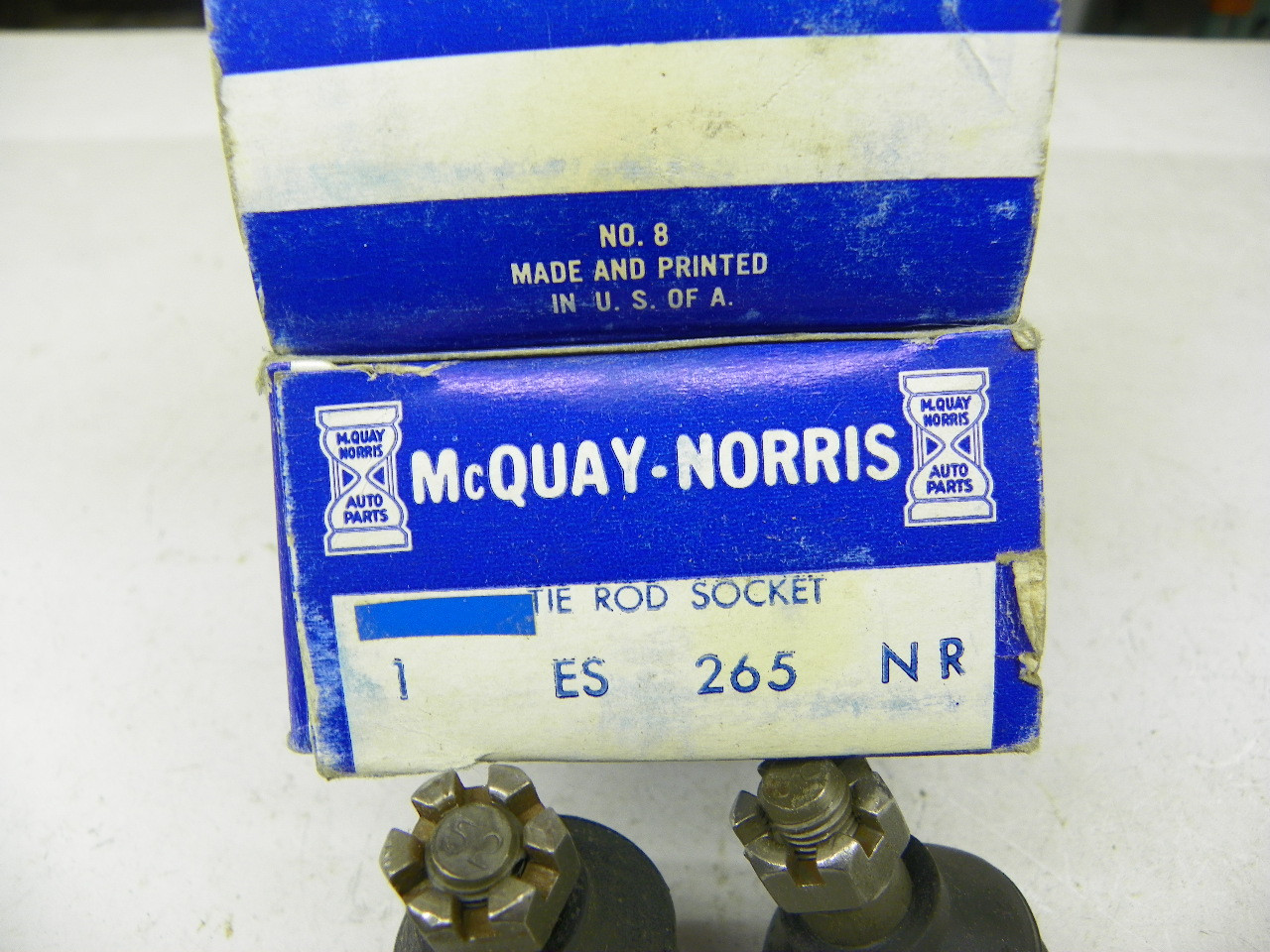 McQuay-Norris ES265NR ES265NL Tie Rod Socket Pair for 1958-1959 Chevrolet Car Truck restoration. - Image 3