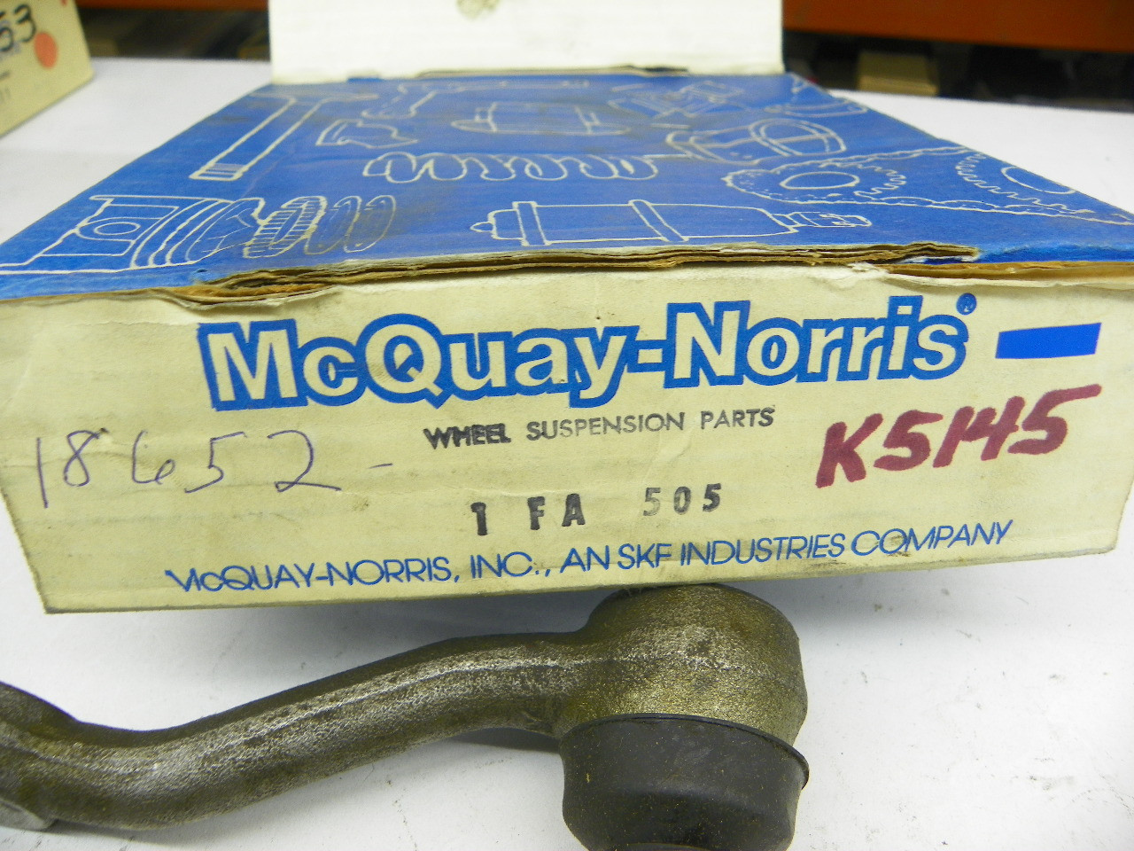 McQuay-Norris FA-505 Idler Arm with Frame Bracket for 1965-1968 Oldsmobile restoration. - Image 3