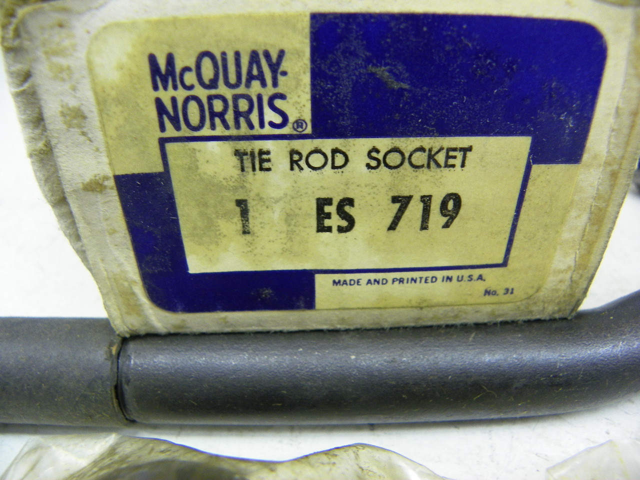 McQuay-Norris ES719 Tie Rod Socket for 1962-1963 Pontiac Front Right Outer restoration. - Image 3