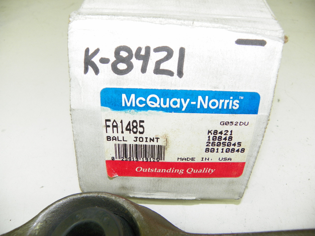 McQuay-Norris K-8421 Lower Ball Joint with Arm for 1984-1991 Ford Mercury restoration. - Image 3