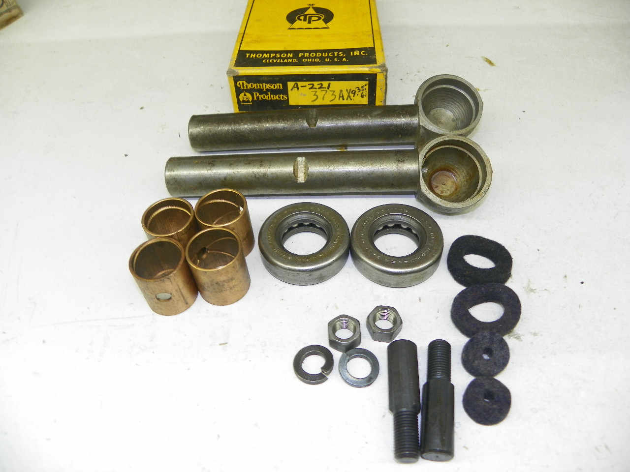 Thompson 373AX King Pin Set for 1935-1937 Ford Truck 51 75 79 1.5 Ton restoration - Image 1