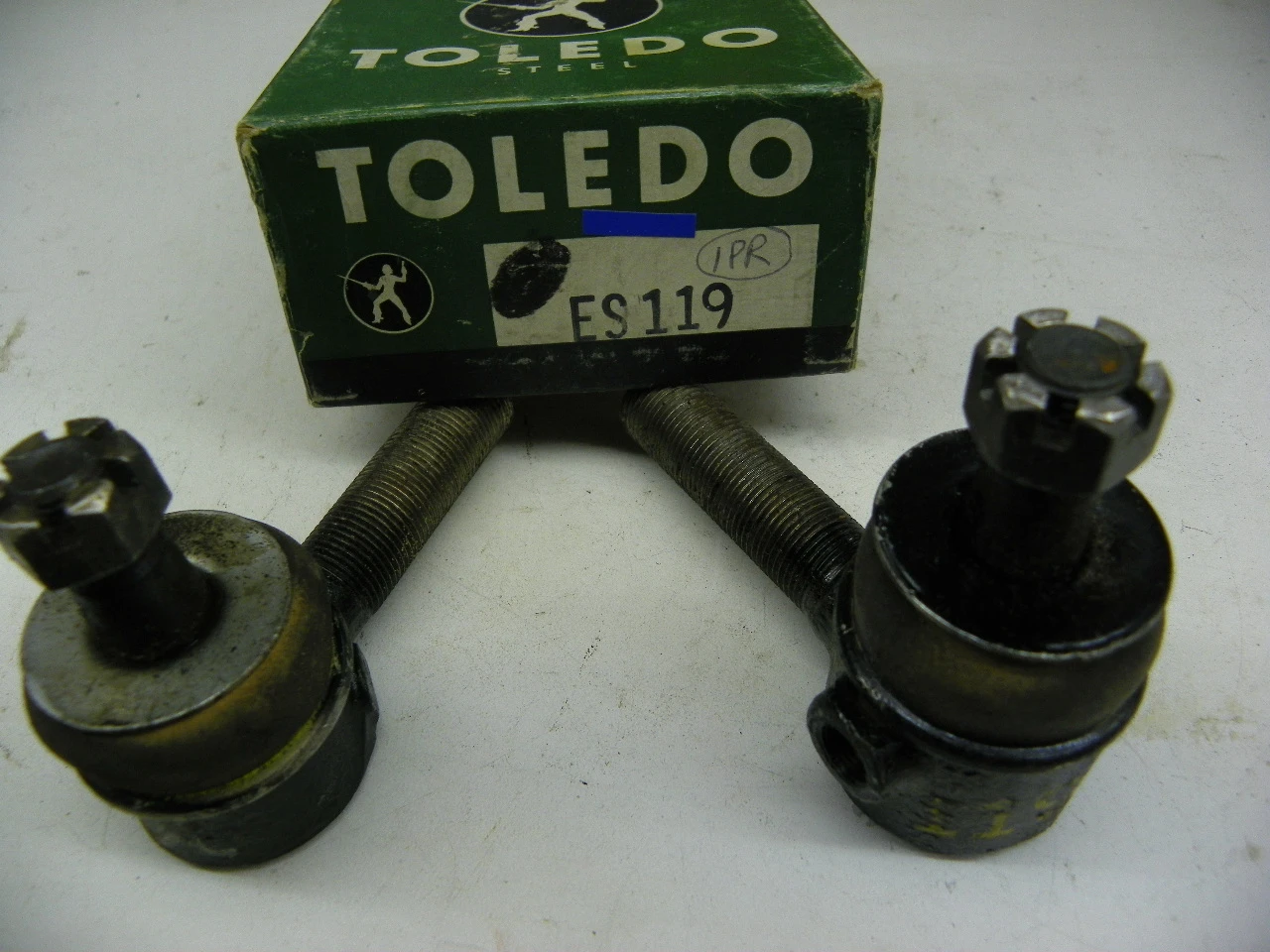 Toledo ES-119L ES-119R Tie Rod End Pair for 1939-1946 Studebaker restoration. - Image 1