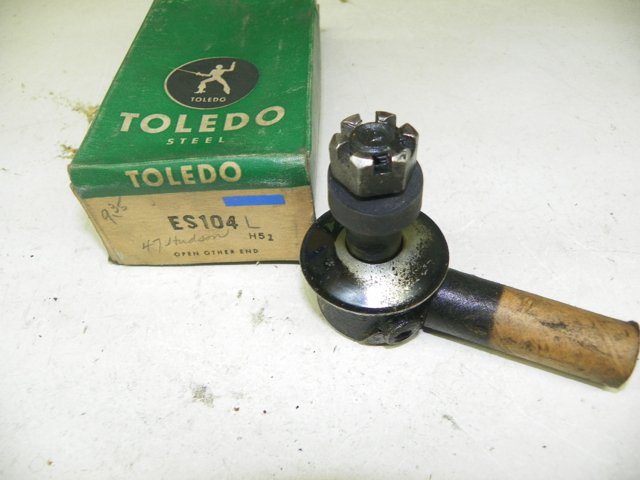 Toledo ES104L Tie Rod End for 1934-1947 Hudson Left Hand restoration - Image 1