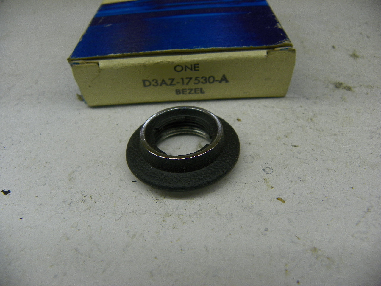 Ford D3AZ-17530-A Right Hand Outside Mirror Bezel Nut for 1973-1979 Ford Mercury restoration. - Image 1