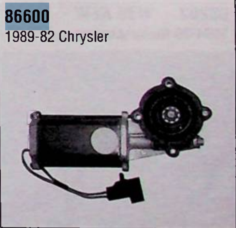 ACI 86600 Window Lift Motor for 1982-1990 Chrysler Dodge Plymouth Front Right restoration. - Image 3