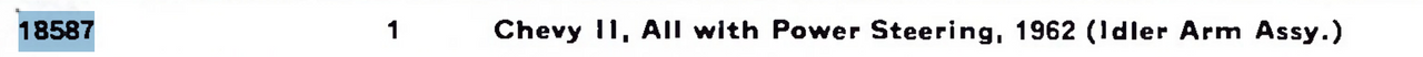 TRW 18587 Idler Arm Assembly for 1962 Chevy II Power Steering restoration. - Image 2