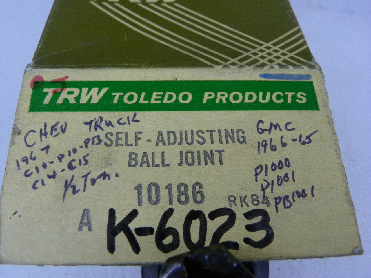 TRW 10186 Ball Joint for 1963-1967 Chevrolet GMC C10 P10 1/2 Ton Lower restoration. - Image 3