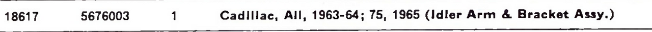 TRW 18617 Idler Arm & Bracket Assembly for 1963-1965 Cadillac All Models steering restoration. - Image 2