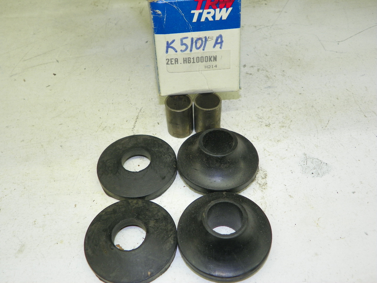 TRW HB1000KN Strut Arm Bushing Kit for 1961-1967 Cadillac Chevrolet Chevy II restoration. - Image 1